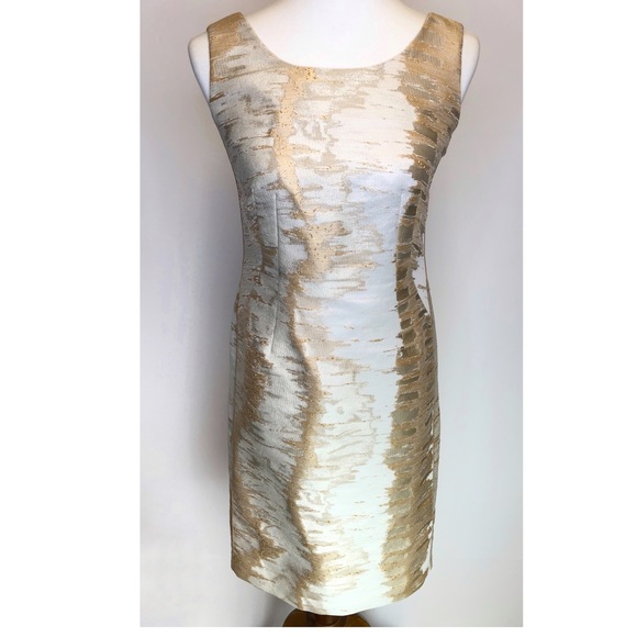 Lafayette 148 Sleeveless Textured Sheath Dress - Picture 1 of 8